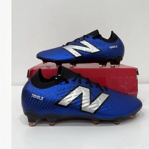 New Balance Tekela V3 Blue and Silver Soccer Cleats